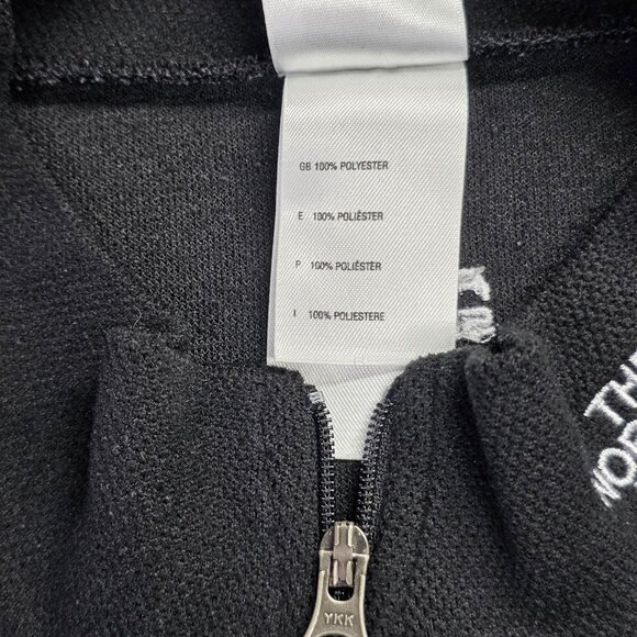 North Face Sweater Mens Large Black Flight Series Quarter Zip Pullover Top Layer - Picture 9 of 9